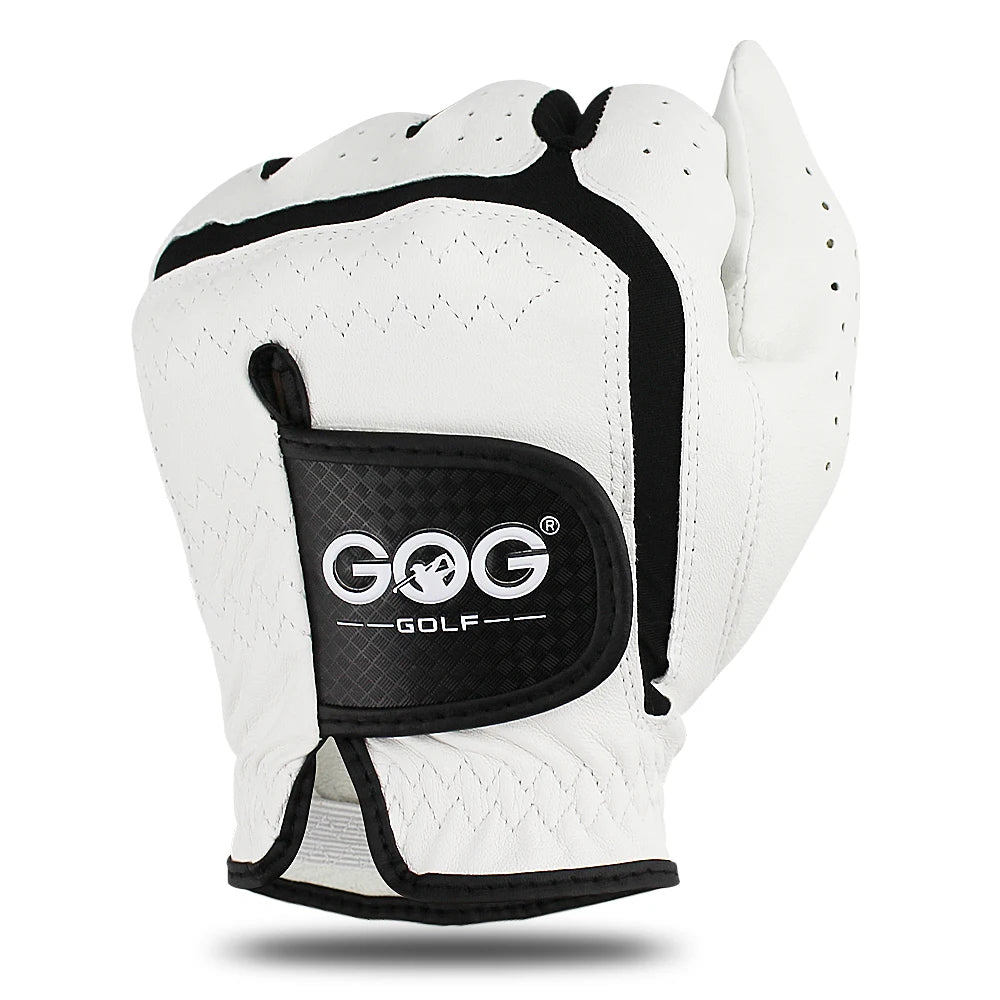 GOG Golf Glove Sheepskin Leather for Men White Breathable Glove for Golfer 1 Pcs New Dropship