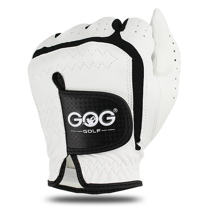 GOG Golf Glove Sheepskin Leather for Men White Breathable Glove for Golfer 1 Pcs New Dropship