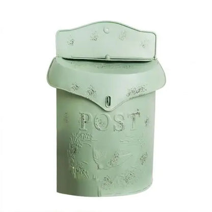European Style Iron Retro Mailbox, Sealed Suggestion Box, Newspaper Mailbox, Wedding Garden Decoration Home Mailbox Post Box