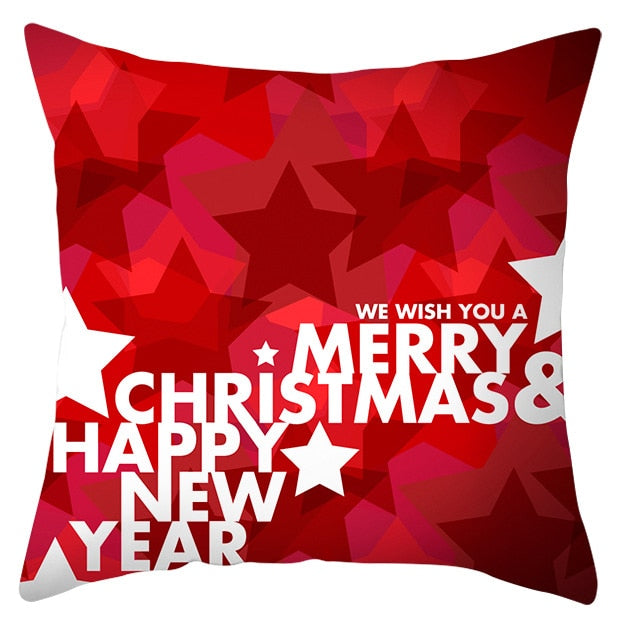 45x45cm Santa Claus Christmas Pillowcase Merry Christmas Decor for Home Christmas Ornament Xmas