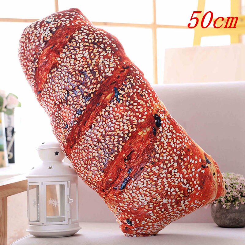 Creative Simulational Plush Bread Burger Shape Pillow Funny Food Nap Pillow and Cushion Kids Toy Birthday