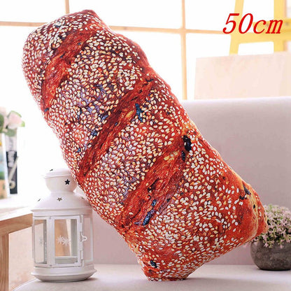 Creative Simulational Plush Bread Burger Shape Pillow Funny Food Nap Pillow and Cushion Kids Toy Birthday