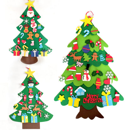Kids DIY Felt Christmas Tree Merry Christmas Decorations for Home 2022 Christmas