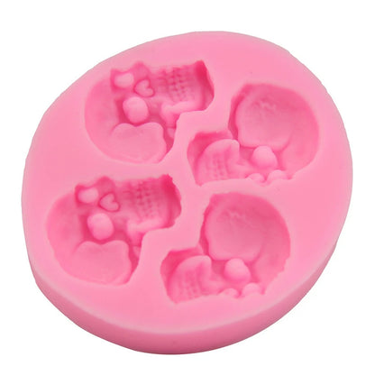 1pcs UV Resin Jewelry Liquid Silicone Mold 3D Skull Punk Resin Charms Pendant Mold for Silicone Resin Mold for Jewelry Making