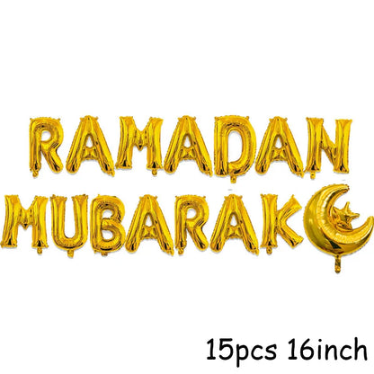 EID MUBARAK Moon Star Biscuit Mold Cookie Cutters Set Wooden EID Light Hanging Ramadan Mubarak Ramadan Kareem Party Home Decor