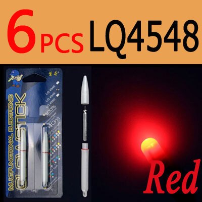 ICERIO 6PCS Electronic Light Sticks Night Fishing Float Rod Light Water Proof Fish Gathering Glow Lamp Lights Luminous Sticks