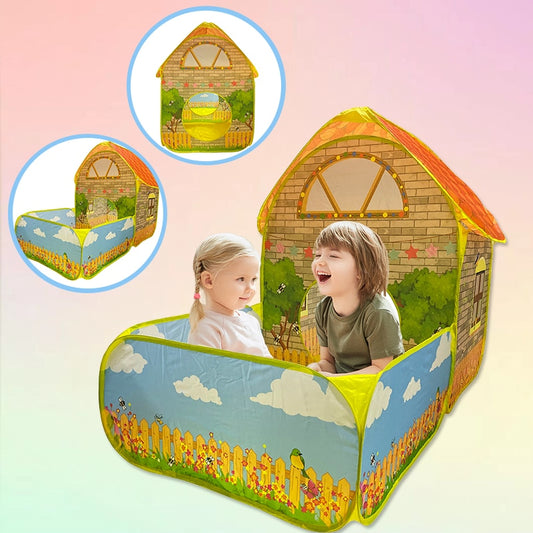 Play Tent Toys Ball Pool for Children Kids Ocean Balls Pool Garden House Foldable Kids Toy Tents Playpen Tunnel Play House