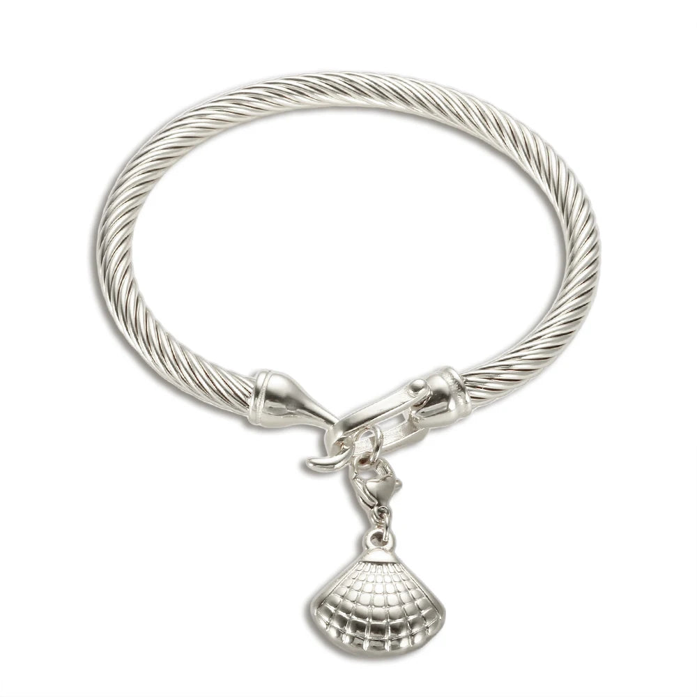 MSX Gold Plating Stainless Steel Bangles Bracelets Vintage Love Roman Numerals Wristband Bracelets Bangles for Men Women