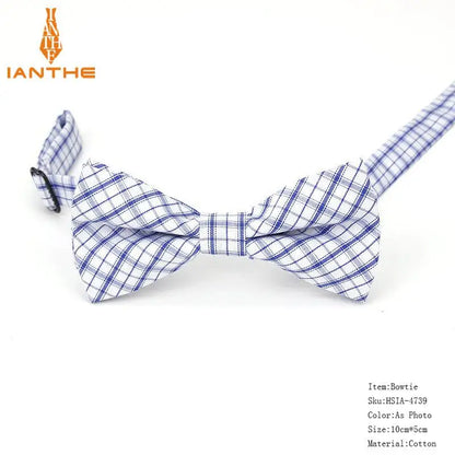 36Colors Brand Plaid Kid Bowtie Cotton Children Bowties Baby Kid Classical Pet Dog Cat Striped Butterfly Child Bow Tie