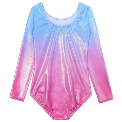 BAOHULU Toddler Teens Gymnastics Jumpsuit Long Sleeve Leotards for Girls Kids