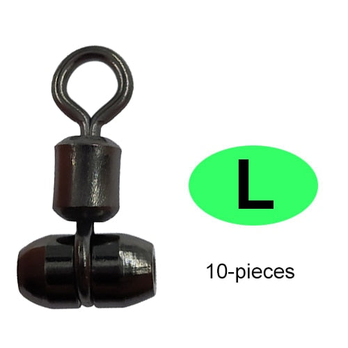 10/20-Pieces New Fishing Swivels 3-Way Swivel S/M/L/Xl Stainless Steel Fishing Connector Swivel Hook for Feeder Carp Fishing