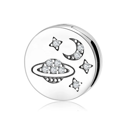 High Quality Clip Beads 925 Sterling Silver Hearts and Round Charms Fit Original Reflexions Bracelet Charms Jewelry Making