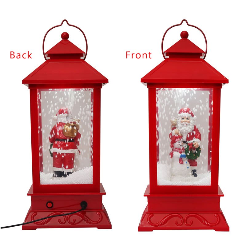 Christmas Decorations Western Style Snow Street Light With Music Merry Christmas Decoration for Garden