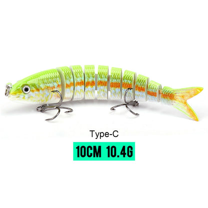 VTAVTA 10/14cm Sinking Wobblers Fishing Lures Jointed Crankbait Swimbait 8 Segment Hard Artificial Bait for Fishing Tackle Lure
