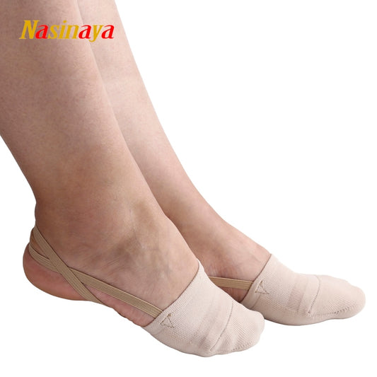Figure Skating Competition Toe Shoes Soft Half Socks Knitted