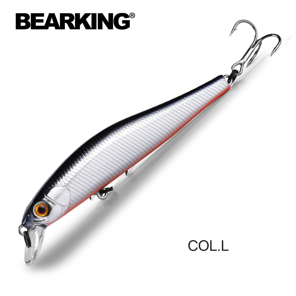 BEARKING 9cm 10g Hot Fishing Gear Shone SP Lures Minnow Crank ,Tungsten Magnet Weight System Wobbler Bait Isca Artificial