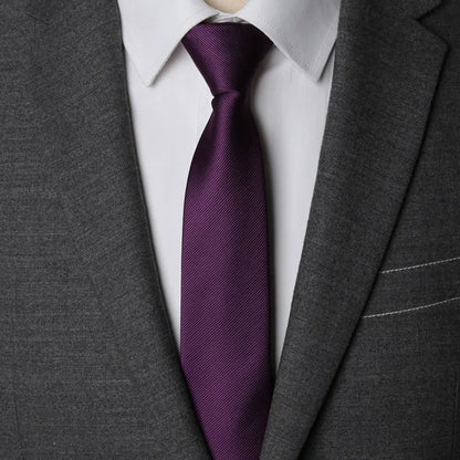 Men Necktie Zipper Lazy Tie Fashion Solid 6cm Ties Business for Man Gravatas Handkerchief Bowtie Mens Wedding Shirt Accessories