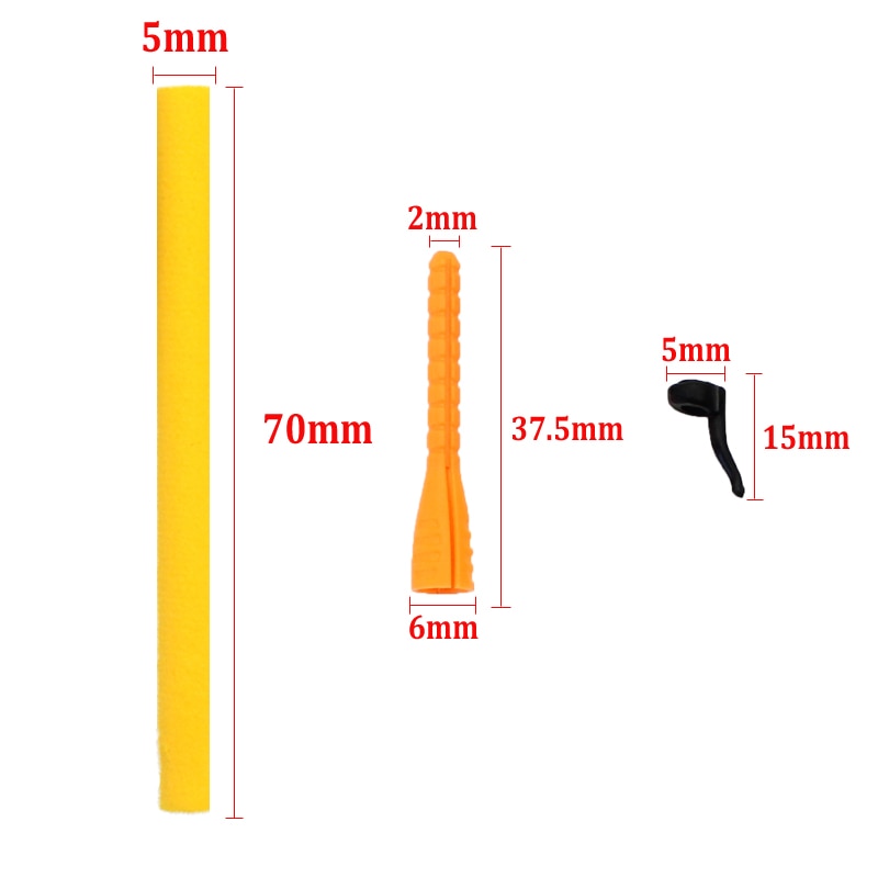 12PCS Carp Fishing Accessories for Zig Rig Zig Aligna Kit Foam Hook Line Aligners Tool Pop Up Fishing Terminal Tackle
