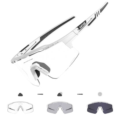 Kapvoe New Photochromic Men Women Sunglasses MTB Road Cycling Glasses Outdoor Sports Glasses UV400 Bicycle Eyewear Bike Goggles