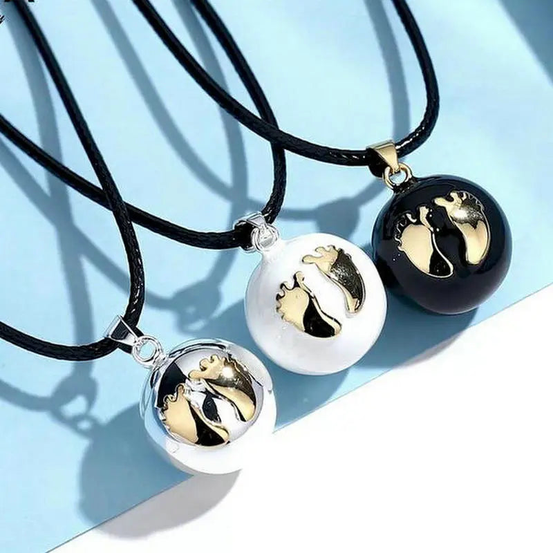 Eudora Harmony Ball Pendant Necklace Pregnancy Chime Ball Mexcian Bola Pendants Wishing Balls Fine Jewelry for Women