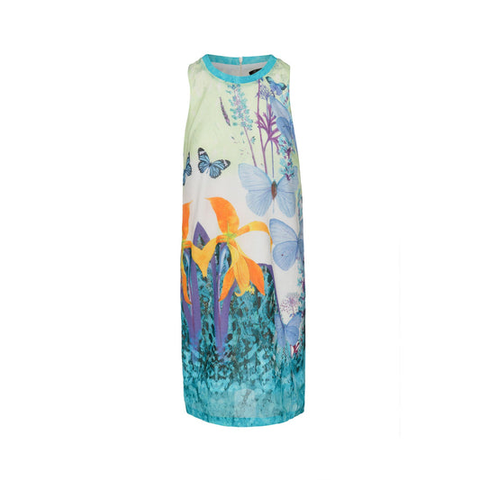 Butterfly Print Sleeveless Dress