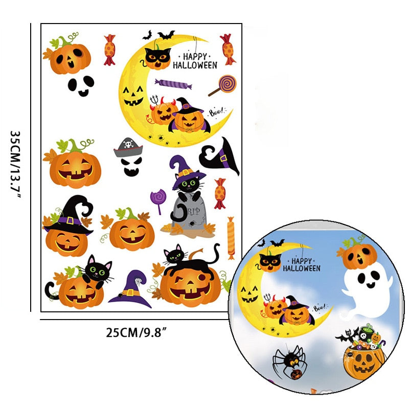 Halloween Decoration Horrible Bloody Handprint Stickers Halloween Window Wall Clings Floor Decals Stickers Halloween Party Props