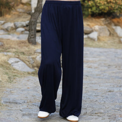 Martial Arts Tai Chi Yoga Pants Acrobatics Pants Kung Fu Cropped