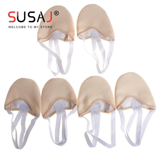 Half Length Rhythmic Gymnastic Shoes Roupa Ginastica Child Adult Gymnastics Pig Skin Sole Shoes Beige Dancing Dance