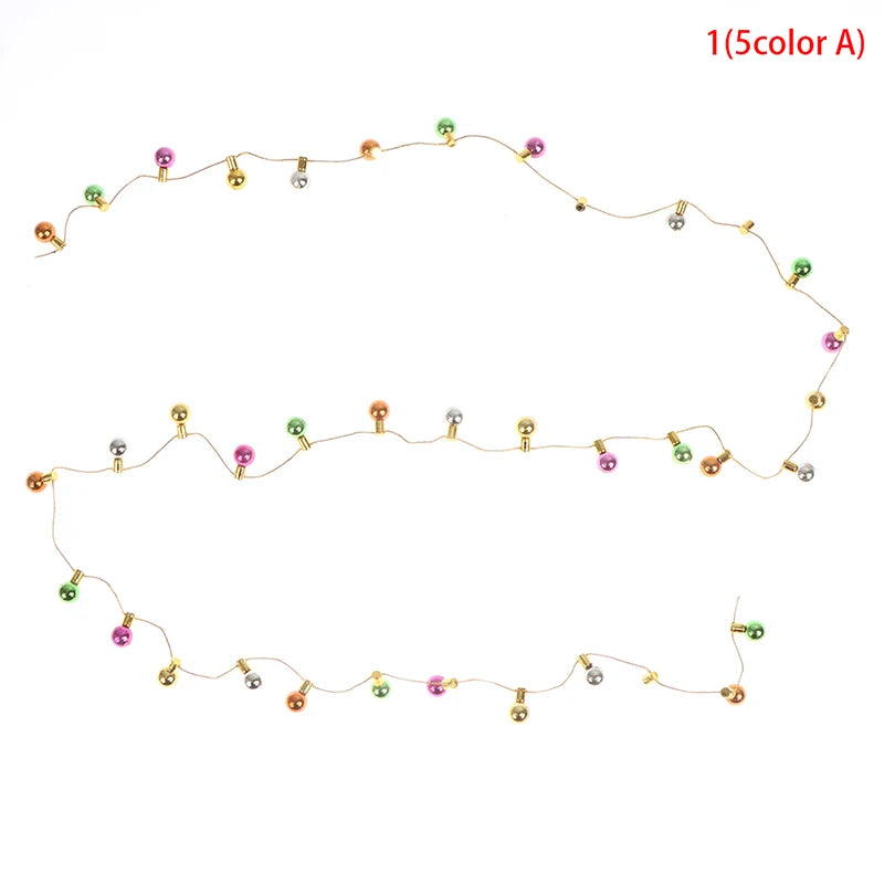 1/12 Scale 1 String of Fake Lights Christmas Good Decoration Dollhouse Miniature Mini Furniture Accessories String Lights