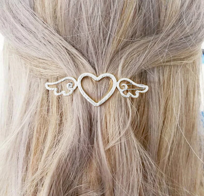 Metal Leaf Hair Clip Barrettes Hairpin Barrette Hair Claws Women Girls Trend Charm Moon Round Triangle