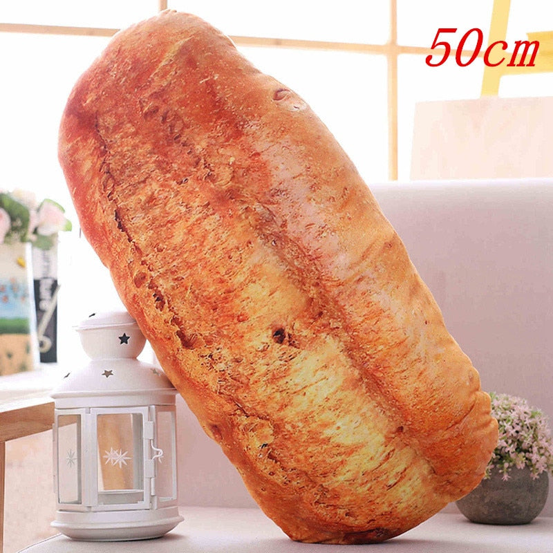 Creative Simulational Plush Bread Burger Shape Pillow Funny Food Nap Pillow and Cushion Kids Toy Birthday