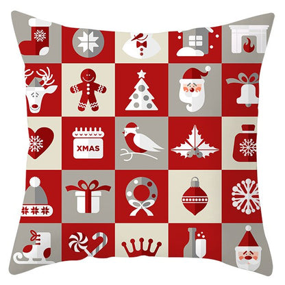 45x45cm Santa Claus Christmas Pillowcase Merry Christmas Decor for Home Christmas Ornament Xmas