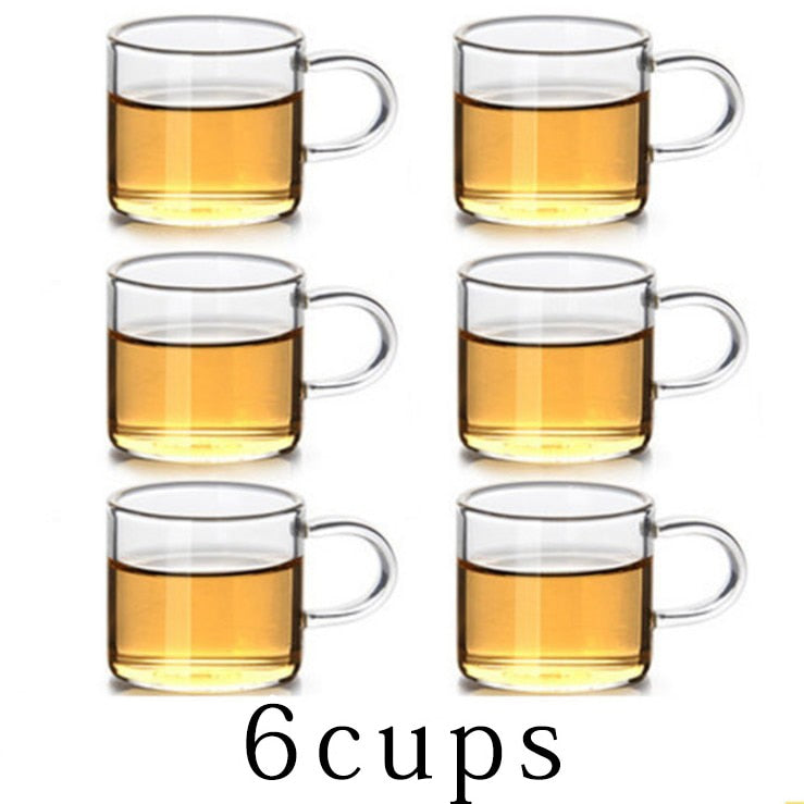 5Sizes Good Clear Borosilicate Glass Teapot With 304 Stainless Steel Infuser Strainer Heat Coffee Tea Pot Tool Kettle Set