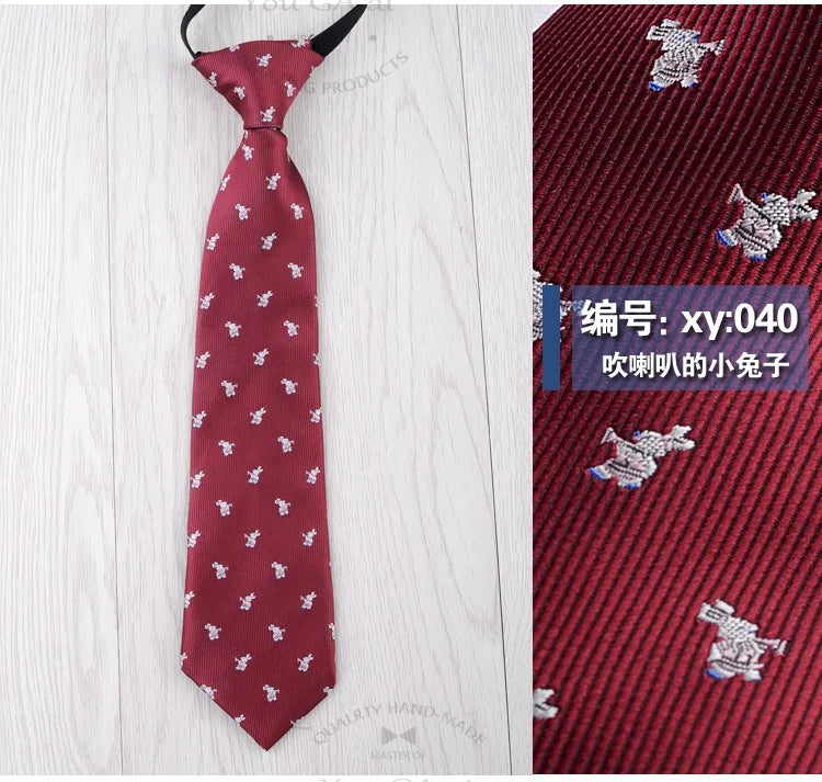 28*6cm Gravata Boys Girls Children's Tie School Class Dance Costume Accessories Band Cartoon Student Tie Necktie Neckcloth