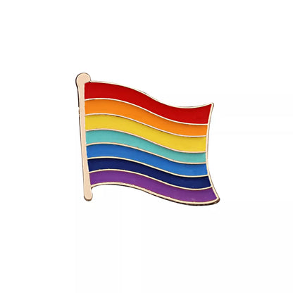 9 Style LGBT Design Rainbow Creative Heart Yeh Finger Pin Brooch Metal Pins Badge Denim Enamel Lapel Jewelry Women