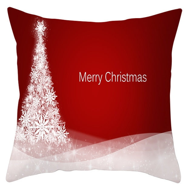 45x45cm Santa Claus Christmas Pillowcase Merry Christmas Decor for Home Christmas Ornament Xmas