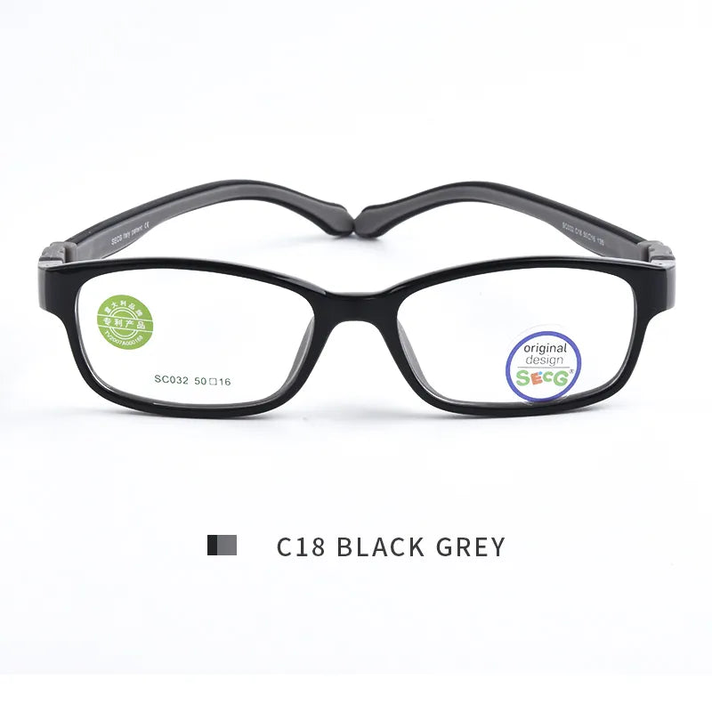 SECG Ultralight Flexible Soft Kids Frame Children Optical Spectacle Frame Glasses for Sight Eyeglass Lunettes De Vue Enfant