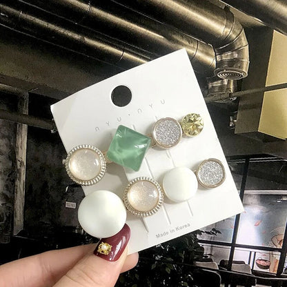 Hair Clips for Women Headband Hairpins Barrettes Pearl Geometric Girls Hairgrips Fashion Hair Jewelry Accessories 3pcs/Set