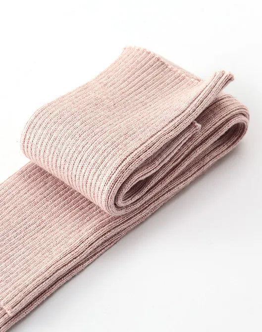 Sparsil Women Winter Arm Warmers Cashmere Fingerless Long Gloves Solid Warm Mittens Elbow Thread Knitted Sleeves 50cm Glove