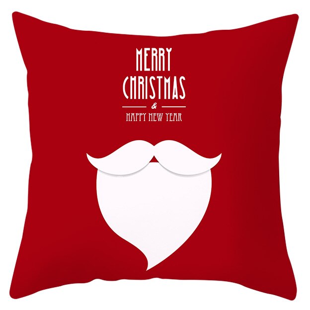45x45cm Santa Claus Christmas Pillowcase Merry Christmas Decor for Home Christmas Ornament Xmas