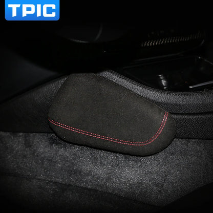 TPIC Leather Leg Cushion Knee Pad for BMW E46 E90 E92 E60 F30 F20 F22 F10 X1 X3 X4 X5 X6 2 3 5 7 Series Interior Car Accessories