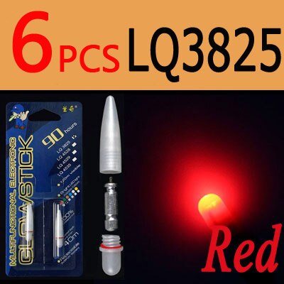 ICERIO 6PCS Electronic Light Sticks Night Fishing Float Rod Light Water Proof Fish Gathering Glow Lamp Lights Luminous Sticks