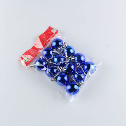 3CM Classic Fashion Plastic Christmas Ball Pendant Drop Ornaments High Quality Electroplated Bright Christmas Tree Decoration