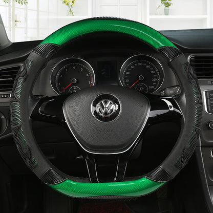 Car Steering Wheel Cover Carbon Fibre Leather for Nissan Qashqai J11 X-Trail T32 for VW GOLF 7 2015 POLO JATTA  Passat Tiguan