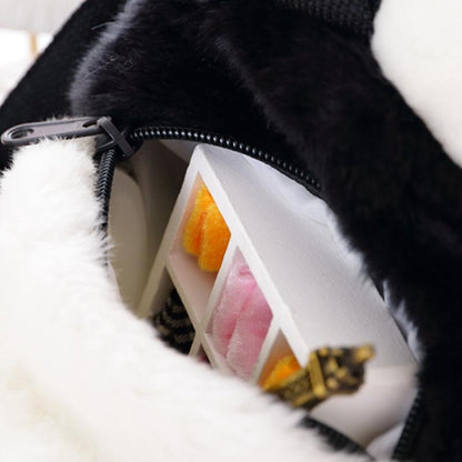 Panda Backpacks Stuffed Animal Bag Girls Boys Plush Adjustable Schoolbags Kindergarten Plush Backpack Toys Children