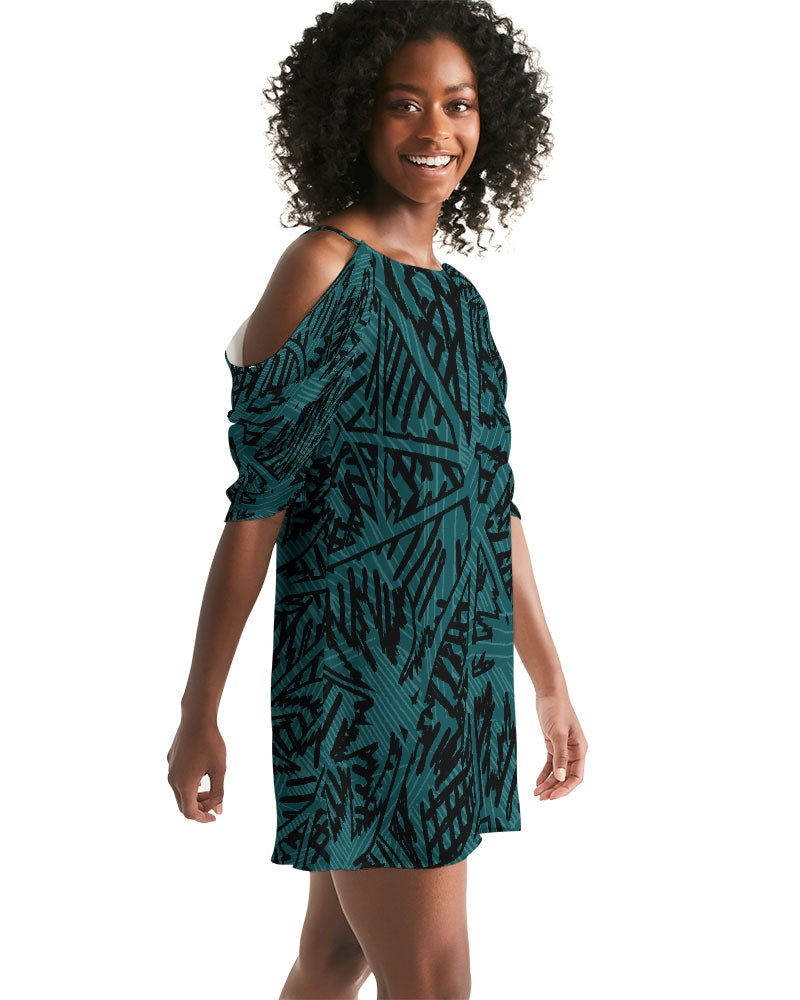 Women's Palm Caye II Open Shoulder A-Line Dress