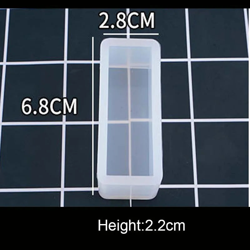1PC Cube Cuboid Pendant DIY Necklace Jewelry Mold Pendants Crystal Scale Jewelry Resin Molds for Jewelry Making Tool