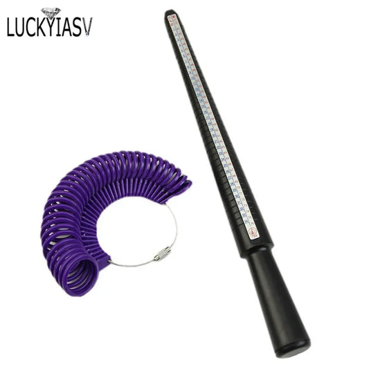 Jewellery Tools Ring Size Mandrel Stick Finger Gauge Ring Sizer Measuring Jewelry Tool Set Ring Size Jewellery Tools