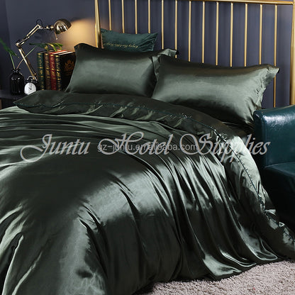 Juntu Customize Silk Bedding Set Mulberry Silk 4pcs Set