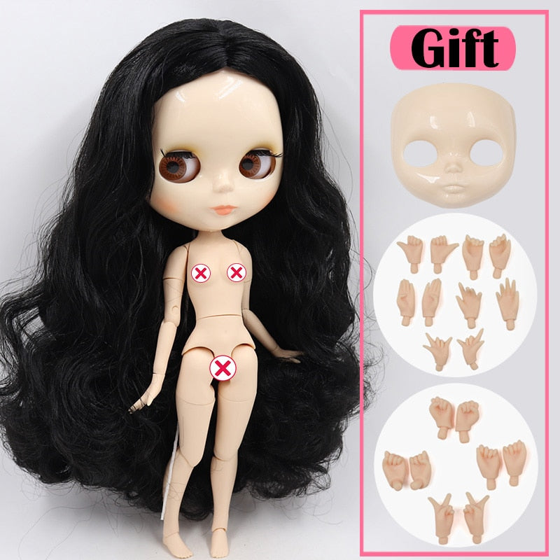 ICY DBS Blyth Doll No.3 Glossy Face White Skin Joint Body Special Price 1/6 BJD To